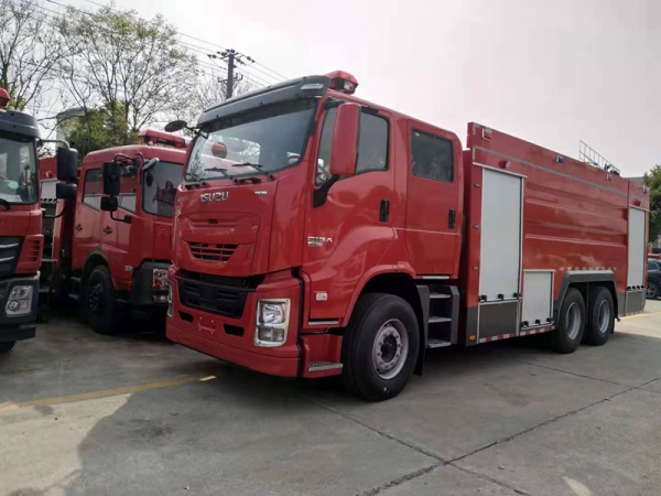 國六五十鈴后雙橋泡沫消防車16噸